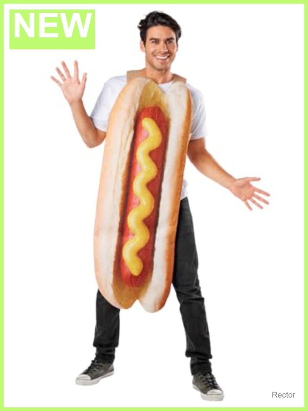 Adult Hot Dog Costume One Size Polyester Halloween Cosplay